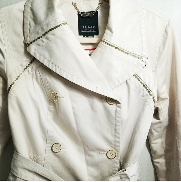 🚫SOLD🚫GOOD CONDITION TED BAKER TRENCH COAT - Picture 2 of 6